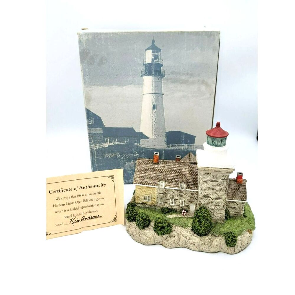 Harbour Lights "30 Mile Point" New York #414 Lighthouse Signed Bill Younger 1995